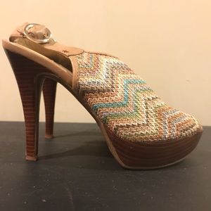 Nine West Peep-toe Slingback High-heeled Sandals